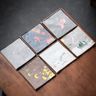 Tea cloth tea towel absorbent thickened cotton and linen Japanese Zen tea table tea table cloth pad tea table pot towel