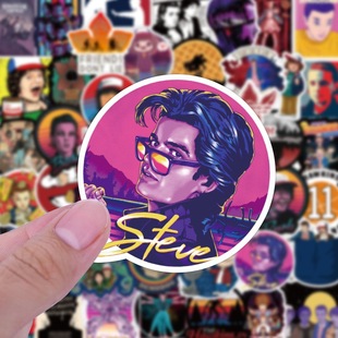 50 pieces Stranger Things sticker American TV series Strange story stickers phone case computer waterproof