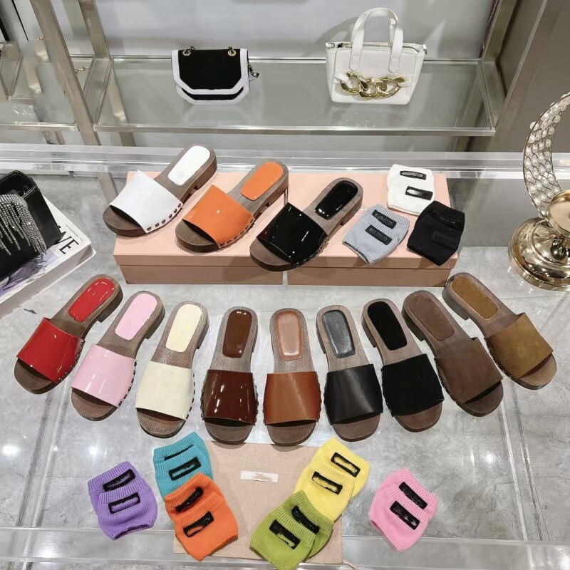High Version Miu25 Spring New Candy Color Outer Wear Genuine Leather Beach Wood Grain Thick Sole Thick Heel One-Line Sandals for Women High Version Miu25 Spring New Candy Color Outer Wear Genuine Leather Beach Wood Grain Thick Sole Thick Heel One-Line Sandals for Women