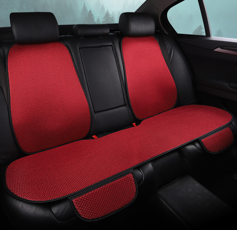 Cross-Border Linen Seat Cushion Anti-Slip Five-Piece Set for All Seasons, Front and Rear Car Seat Cushions for the Driver and Passenger in the Car