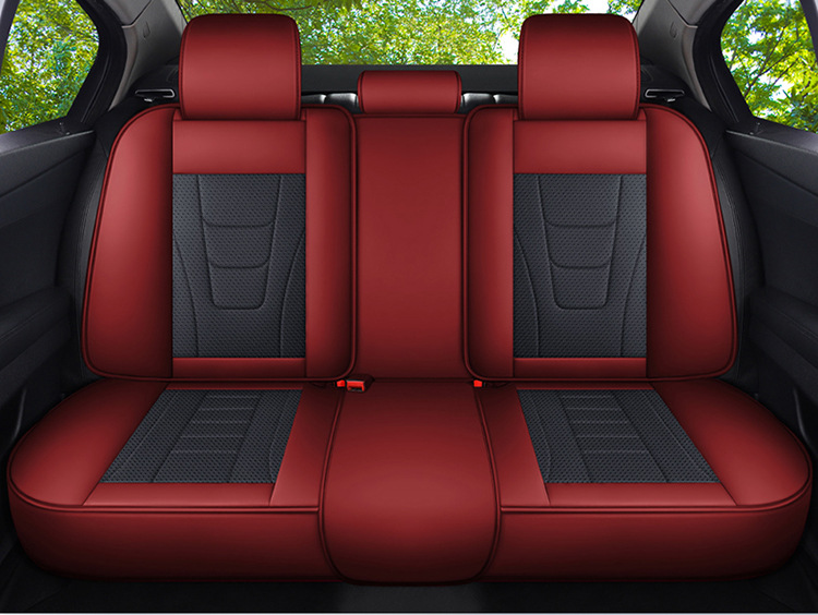 Cross-Border Four-Season Universal Car Seat Cushion Fully Surrounded Seat Cover Perforated Breathable Nappa Leather Seat Cover Summer Car Seat Cushion