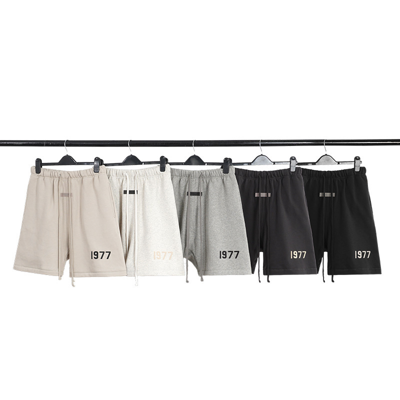 FOG double line ESSENTIALS flocking 1977 casual shorts summer men's 7th pants