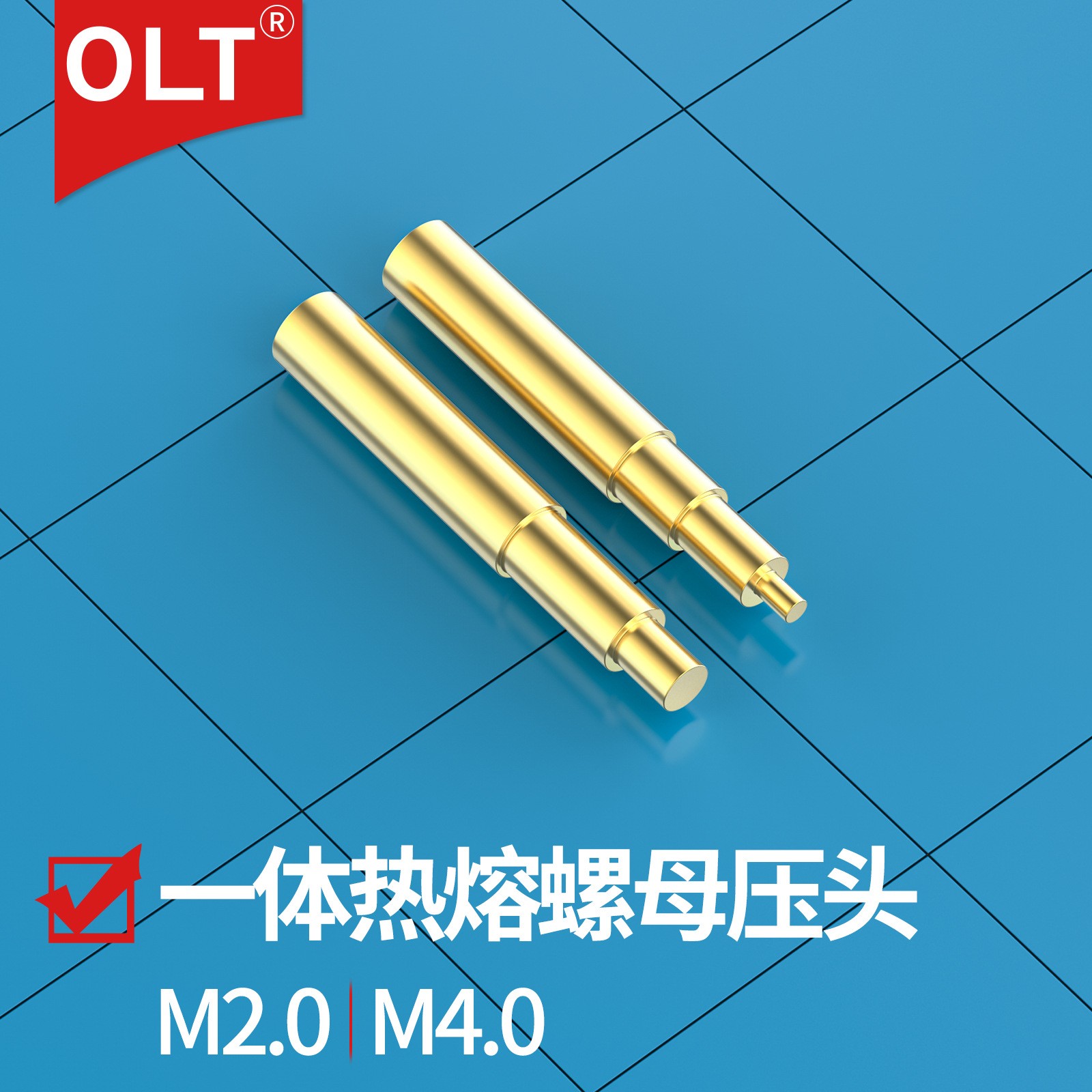 3D打印机配件 VORON一体式黄铜热熔镶嵌螺母植入压头电烙铁套件