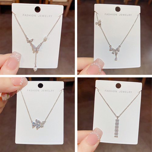 Popular same style Korean fashion versatile classic recommended 100 necklaces high-end temperament light luxury necklace
