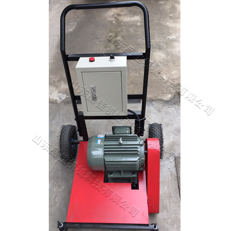 学校场地塑胶跑道整修机 手推硅皮尤地面砂光机 操场旧跑道打磨机