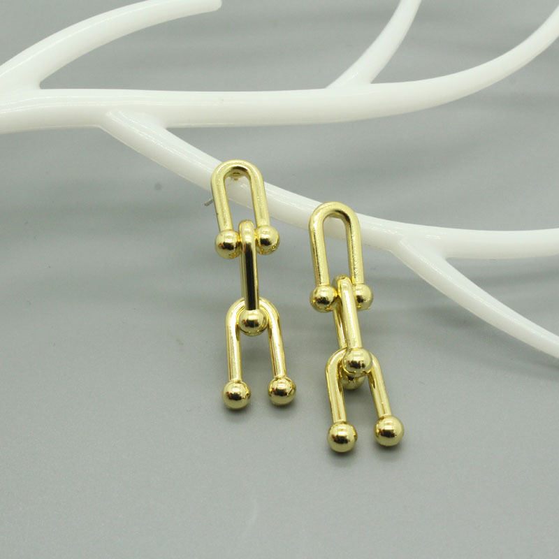 Fashion Bamboo Joints Alloy Earrings Wholesale display picture 1