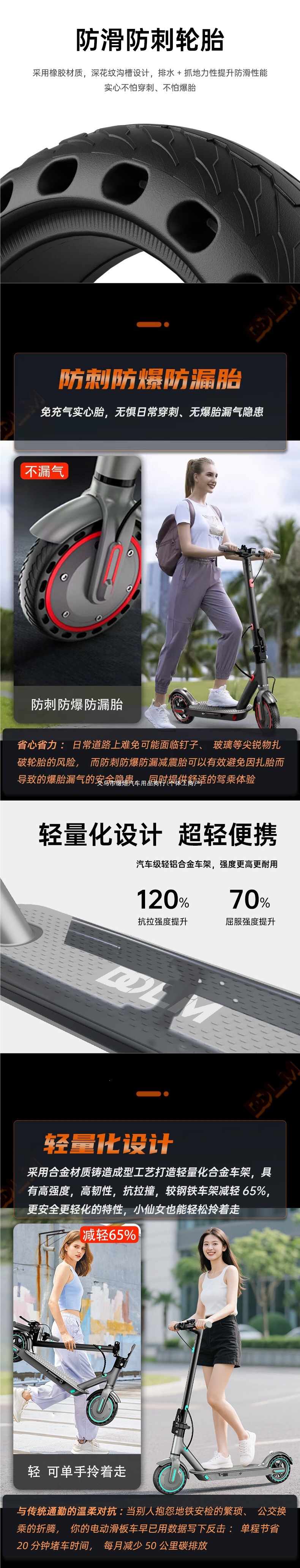 Electric scooter, foldable electric vehicle, small mini mobility scooter, adult electric scooter, small battery scooter