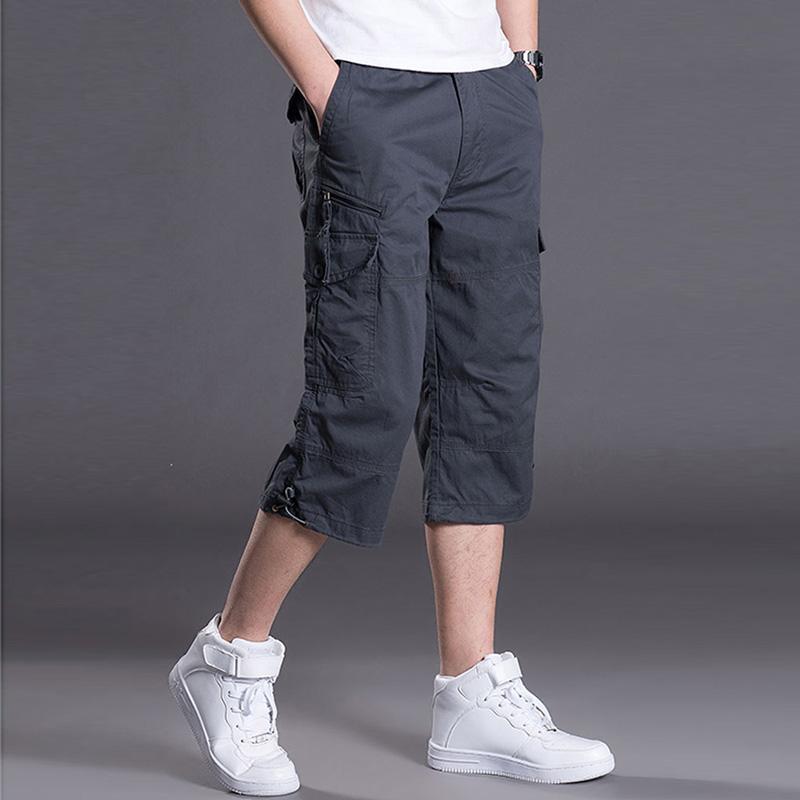 Pantalones cortos casuales para hombre, estilo coreano, deportivos, holgados, talla grande, para trabajo, verano, tipo harem, tres cuartos. image 3