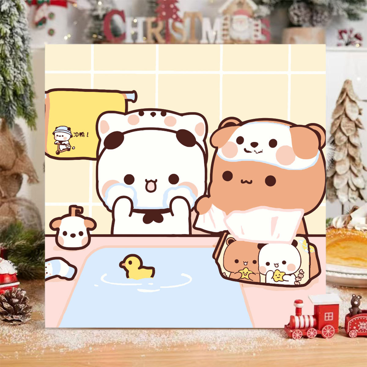 LA559 / 20*20cm 후면 패널+페인트+브러시