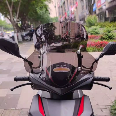 Suitable for Honda Liexing: Motorcycle front windshield - classic-dark-color-40cmb8-accessories