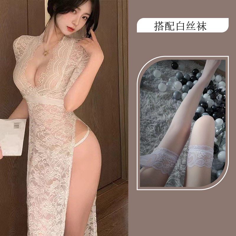 흰색 + 흰색 스타킹