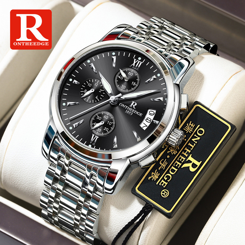 Simple Steel Band Men's Watch 2026 New Model Multifunctional Waterproof Fashion Business Wristwatch Genuine Quartz Watch Top Ten Simple Steel Band Men's Watch 2026 New Model Multifunctional Waterproof Fashion Business Wristwatch Genuine Quartz Watch Top Ten