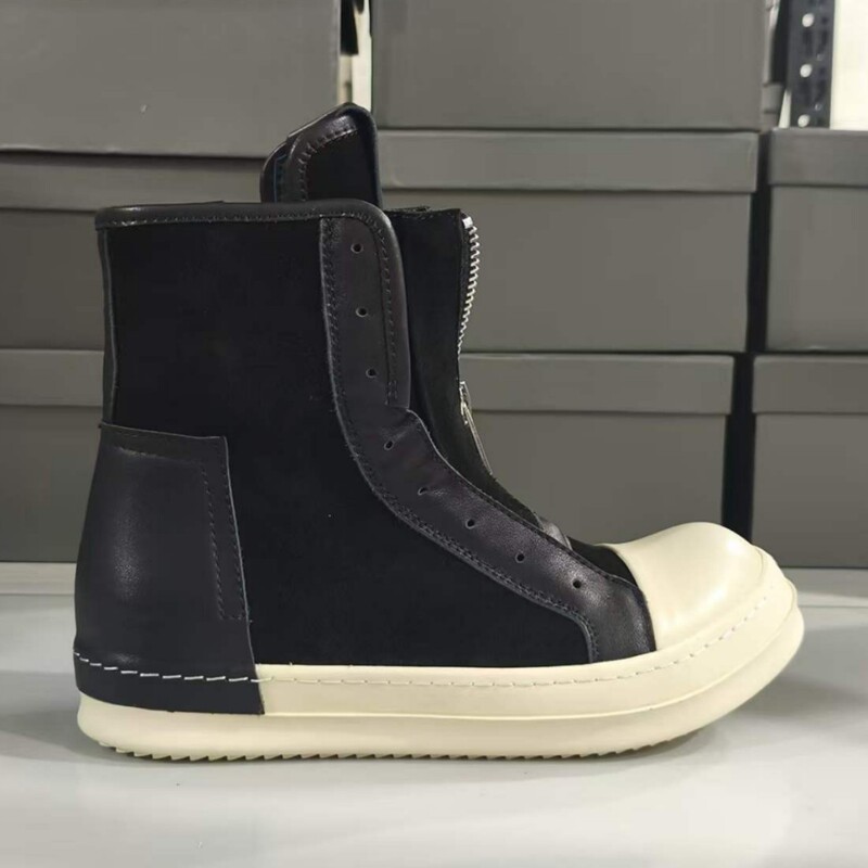 Ro High-Top Shoes Men's Wallet Leather Bag New Style Milk-Scented Height-Increasing Thick-Soled Casual Fashion Sneakers Short Boots Couple Style Foreign Trade Ro High-Top Shoes Men's Wallet Leather Bag New Style Milk-Scented Height-Increasing Thick-Soled Casual Fashion Sneakers Short Boots Couple Style Foreign Trade