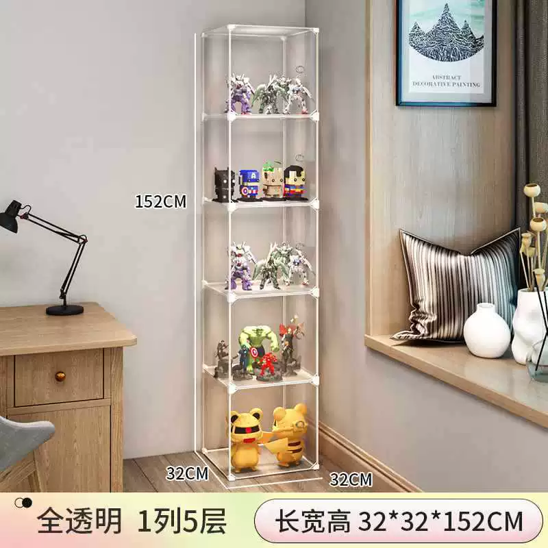 Display Stand (Lego) Acrylic Minifigure Storage Box, modular transparent organizer, multiple layer options