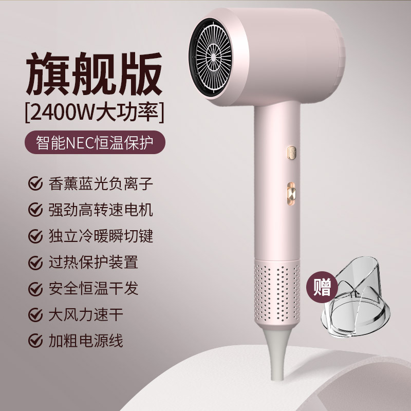 공기 노즐이 있는 L10/2400W 핑크(플래그십 버전)