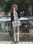 翻领甜美日系针织开衫