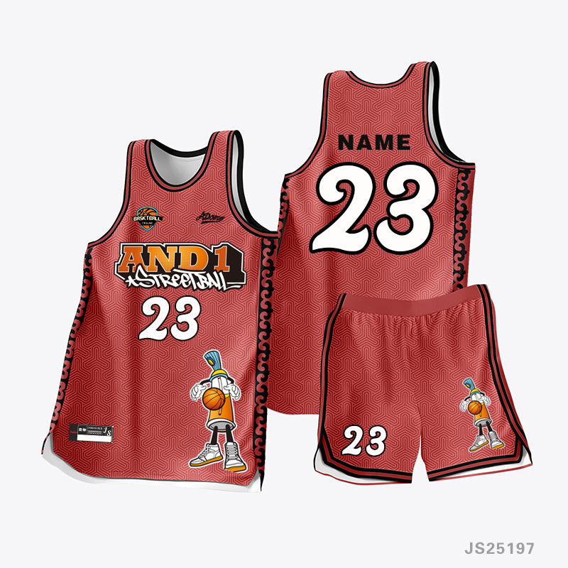 New Non-Sensory Printed Basketball Uniform Suit for Men, Customized Kidsren's Game Team Uniform, Digital Watermark Jersey, Classy Customization