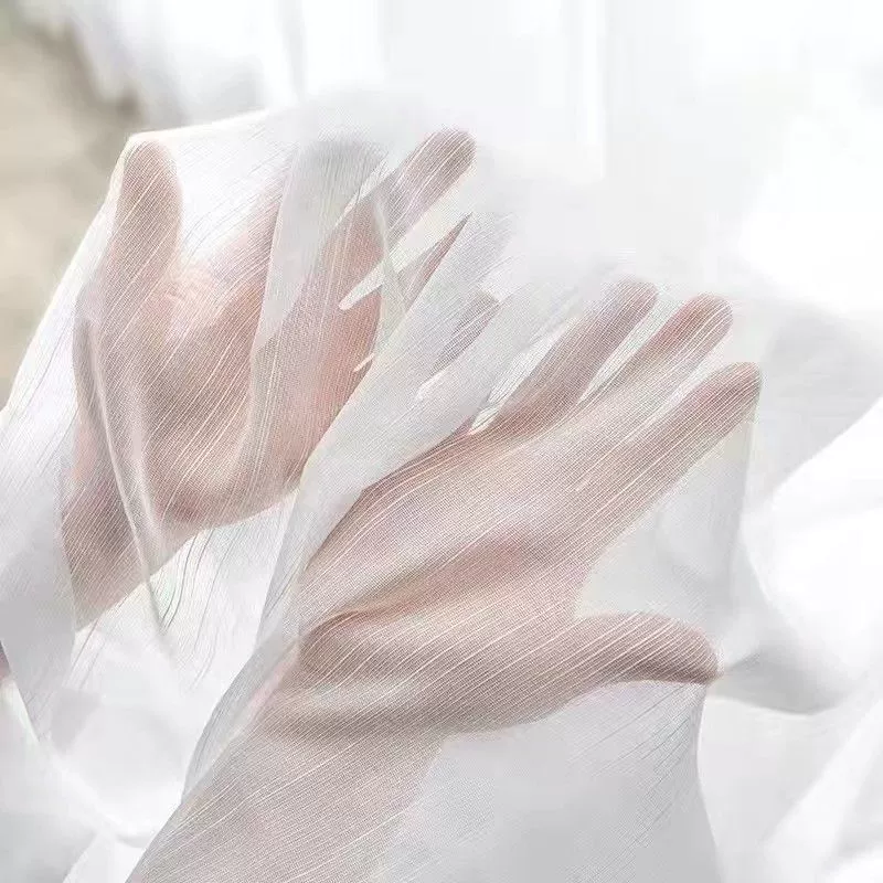 Белая прозрачная занавеска для окон, простая прозрачная занавеска для эркеров, балкона, гостиной, спальни, светопропускающая белая прозрачная занавеска, новый качественный продукт.