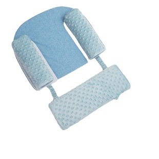 Newborn Baby Anti-Spitting Pillow Pea Velvet Sloping Pillow Side Sleeping Anti-overflow Milk Spitting Bed Bed Feeding Side Sleeping