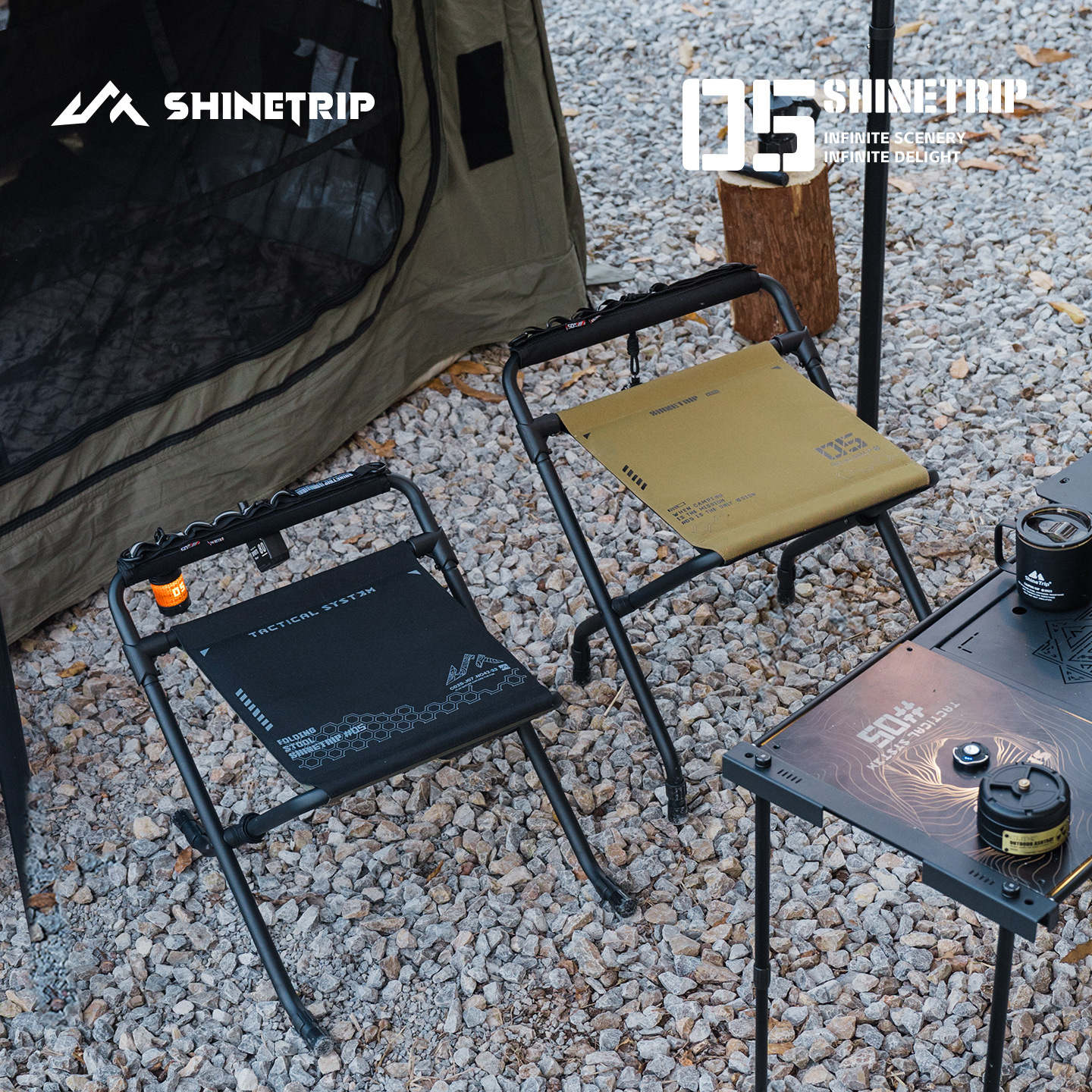 Shinetrip Shanqu 05 Series High and Low Convertible Mazar Outdoor Foldableing Fishing Stool Convenient Pedal
