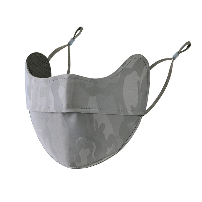 Máscara solar camuflado anti-corrosión verano anti-UV helado sensación fría al aire libre ciclismo protector de la cara protector de la esquina de los ojos máscara