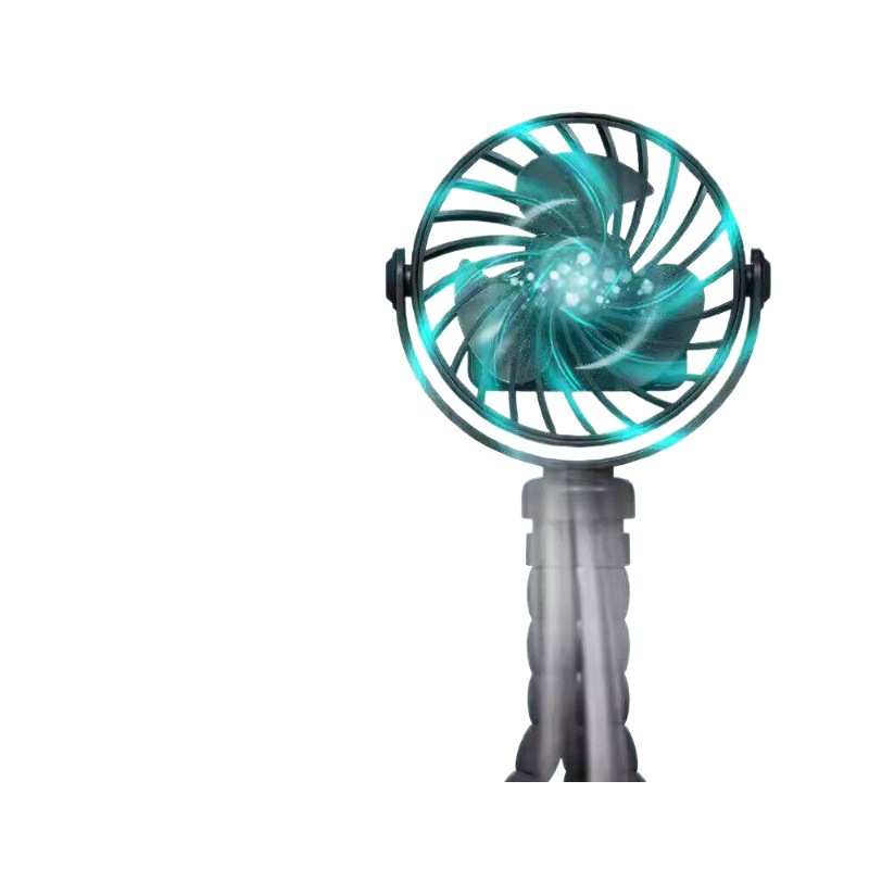 Verano cochecito pequeño ventilador pequeño octopus bebé carro recargable mini portátil silencioso pasear bebé