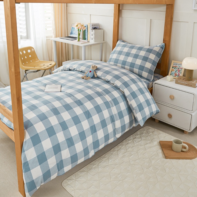 dormitorio de estudiantes de algodón tres piezas dormitorio de estudiantes de algodón ropa de cama de algodón seis piezas al por mayor