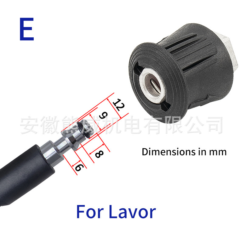 Conector de conversión de tubería de agua de alta presión de lavadora transfronteriza, conector de entrada de agua de pistola de agua de alta presión, conversión de material de aleación de aluminio M22