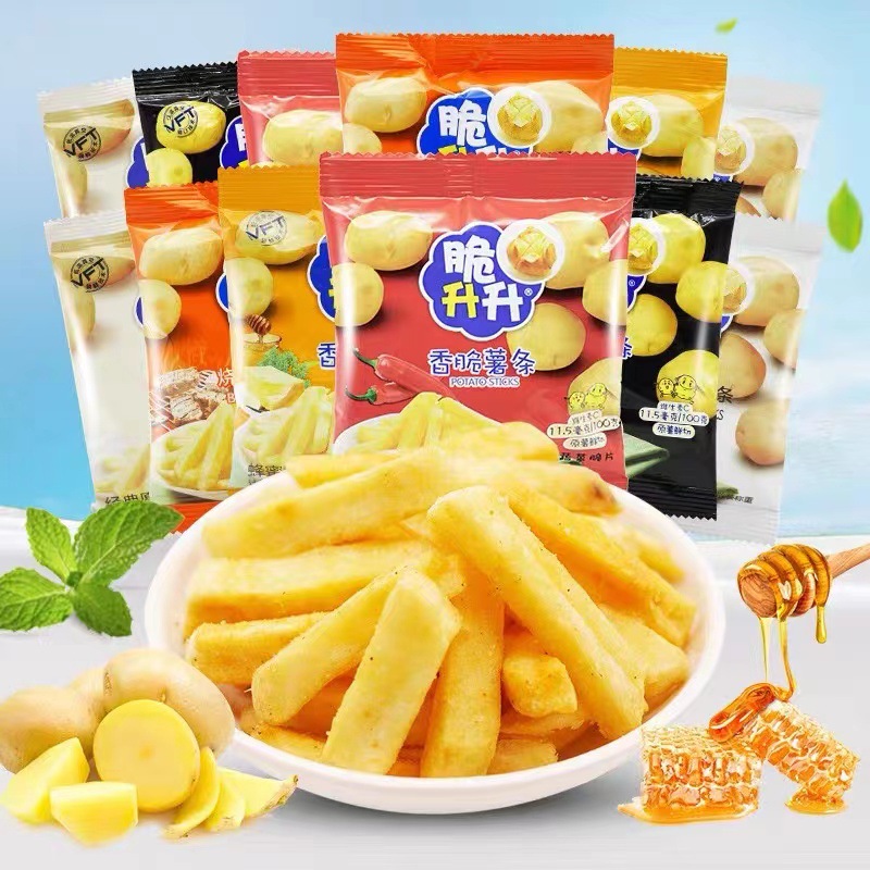 脆升升 香脆薯条 鲜切薯条 原味、蜂蜜黄油味 番茄味 一袋4斤