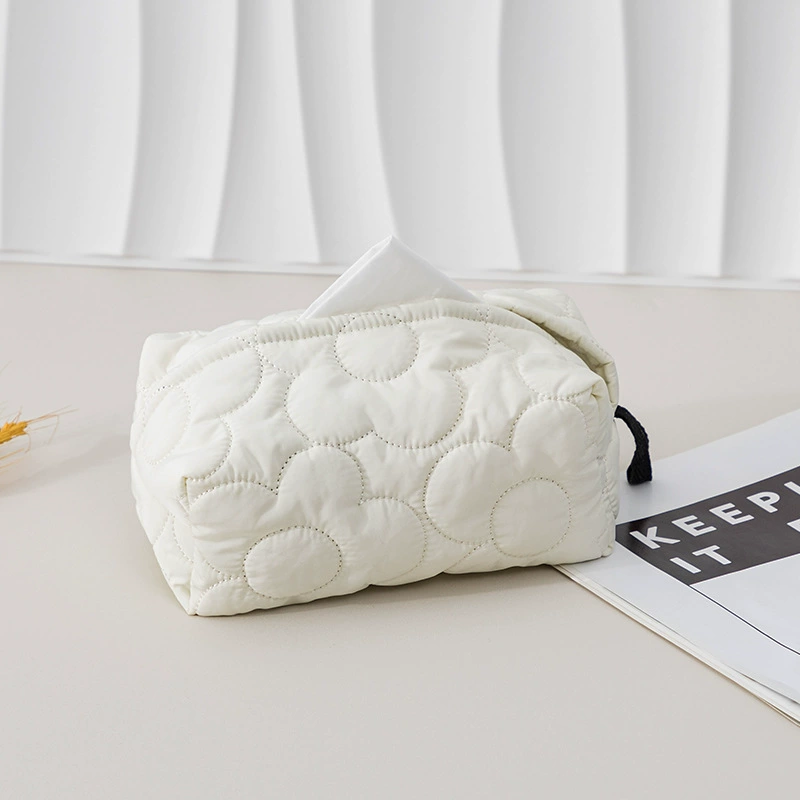 Modern fresh creamy cloth, wipes for auto, flowered