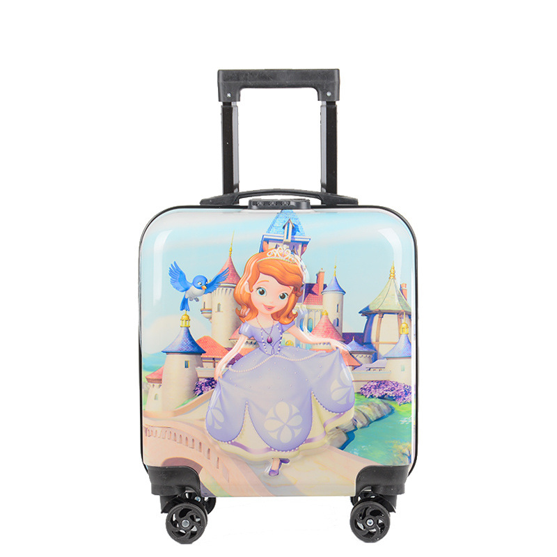 Nuevo cartón de dibujos animados para niños, maletero para hombres y mujeres, maleta libre de envío, caja de contraseña de 18 pulgadas, maleta de embarque de 20 pulgadas