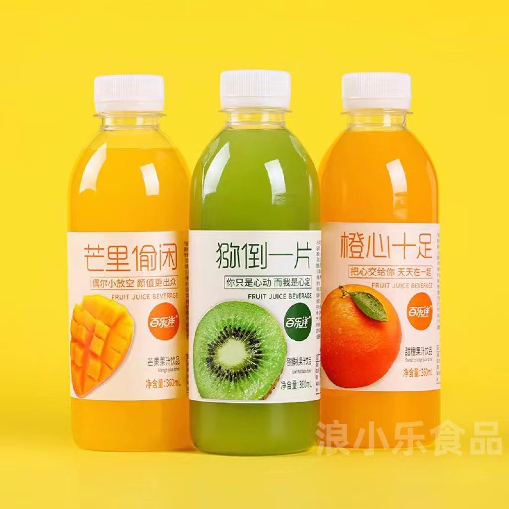 Fruit Juice Beverage Various Flavors Mango Orange Kiwi Fresh White Peach Strawberry Blueberry 360ml * 24 Bottles 2