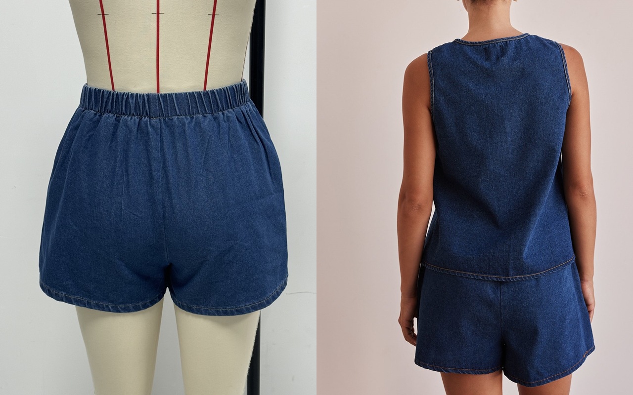 182g Weight Sleeveless Sleeve Length Cotton, Polyester, Denim Fabric Type Shorts Co-ord Set Sets Type 2 Pieces Set, 1 PCS/Package Quantity Holiday, Banquet, Selfie Occasion Round Neck Neckline Pocket Function Regular Fit Fit Type Solid Color Pattern Summer Season Women's Gender Casual, Elegant, Streetwear Style Holiday Banquet Selfie Women's Casual Elegant Streetwear Solid Color Cotton Polyester Denim Shorts Co-ord Set Shorts Sets 7