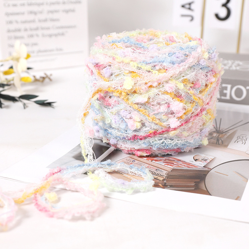 Hand-Mixed Yarn with Unique Patterns, DIY Gradient Yarn Balls, Crochet Yarn, Large Loop Yarn, Gradient Dyed Chunky Yarn