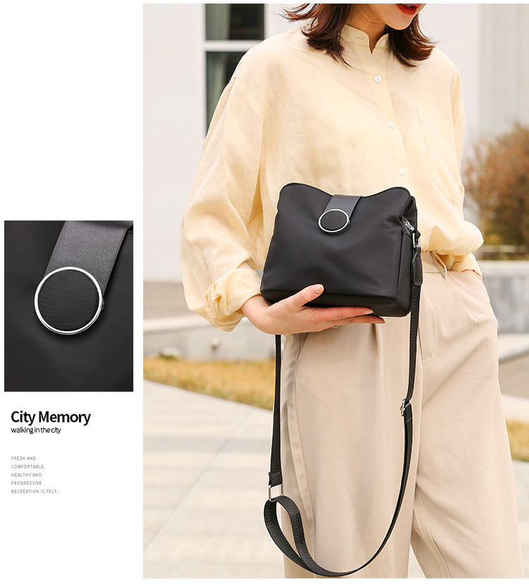 Borsa a tracolla donna, borsa a spalla in nylon multitasche_voghion.com
