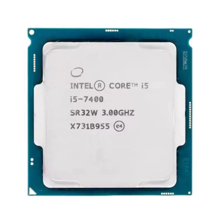 Семейные процессоры Core 4 ядра i5 7400 1151 интерфейс процессор CPU оптовый, без упаковки, 14 нанометров