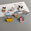 Tide, brooch, cute Japanese badge for elementary school students, cartoon clothing, backpack, bag accessory