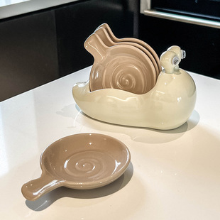 High-value Flavor Dish Household Seasoning Dish Barbecue Dip Dish Creative Cute Hot Pot Seasoning Dish Storage Set