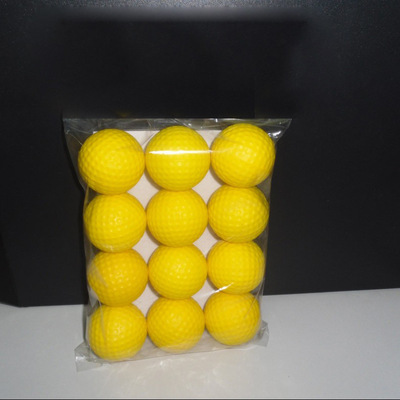 高爾夫用品 室內練習 軟 PU黃球 廠家批發 golf用品耐用高品質