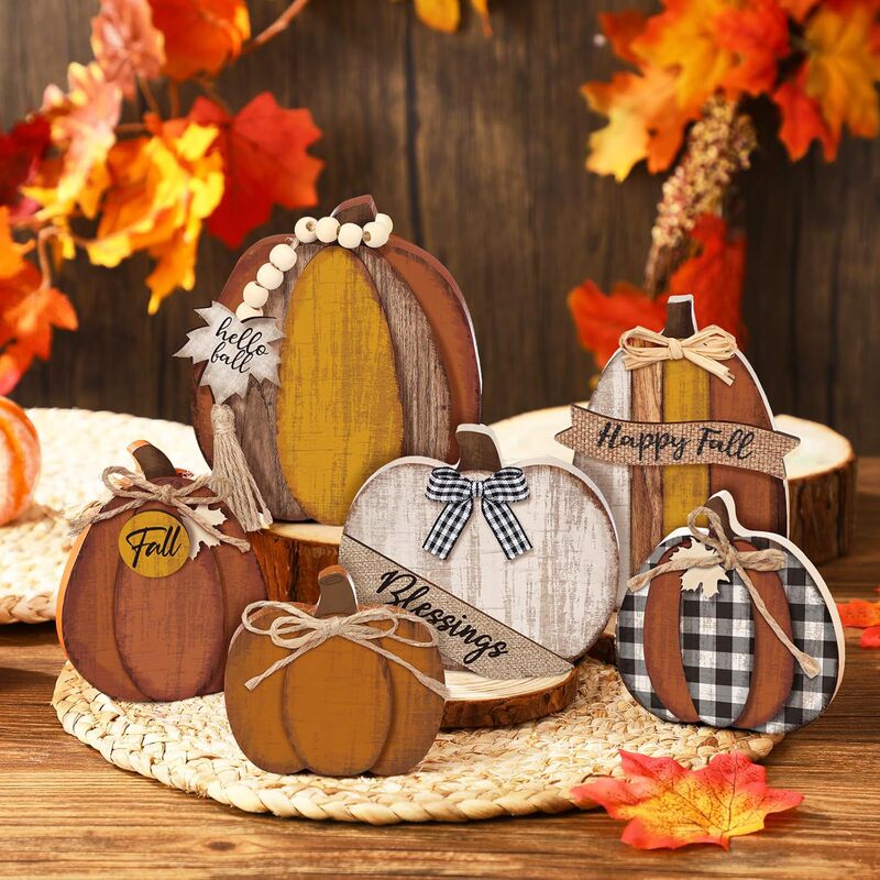 Wooden Pumpkin Ornaments Thanksgiving Party Colorful Decorations Autumn Tray Vintage Exquisite Props Thanksgiving Cross-Border Wooden Pumpkin Ornaments Thanksgiving Party Colorful Decorations Autumn Tray Vintage Exquisite Props Thanksgiving Cross-Border