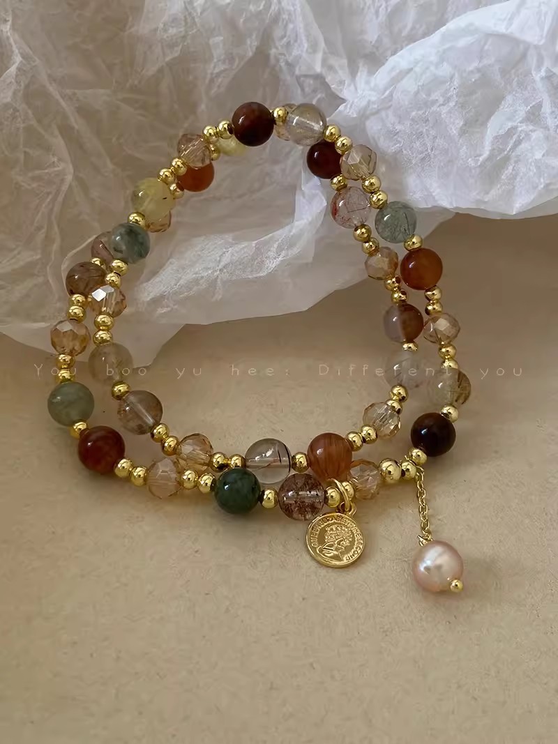 Double-layer Hair Crystal Bracelet