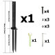 Split Thickened Fence Column Repair Anchor Kit Mailbox Pole Repair Pillow Wooden Column Support