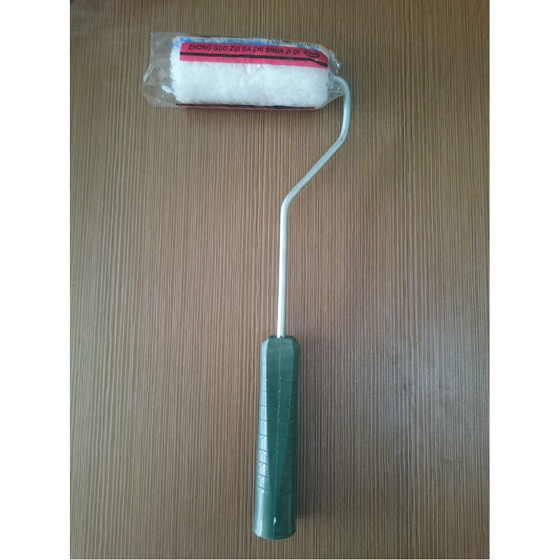 黄蓝条纹滚筒刷 4寸小边角修边滚筒刷 羊毛涂料油漆刷