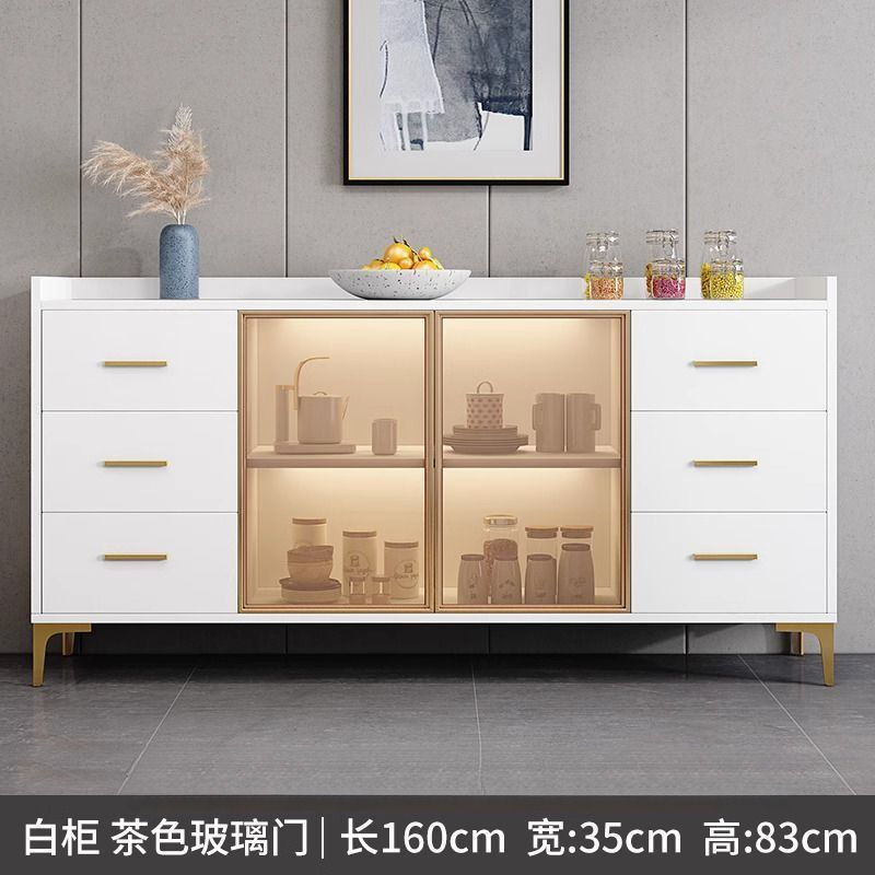 Gabinete de comedor moderno simple contra la pared armario de almacenamiento armario de almacenamiento sala de estar armario de almacenamiento de lujo ligero armario de microondas armario de té armario de vino