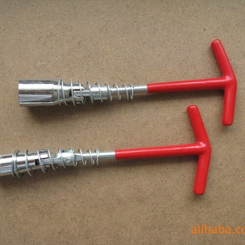 Factory zinc-plated spark plug socket with spring universal spark plug removal tool wholesale