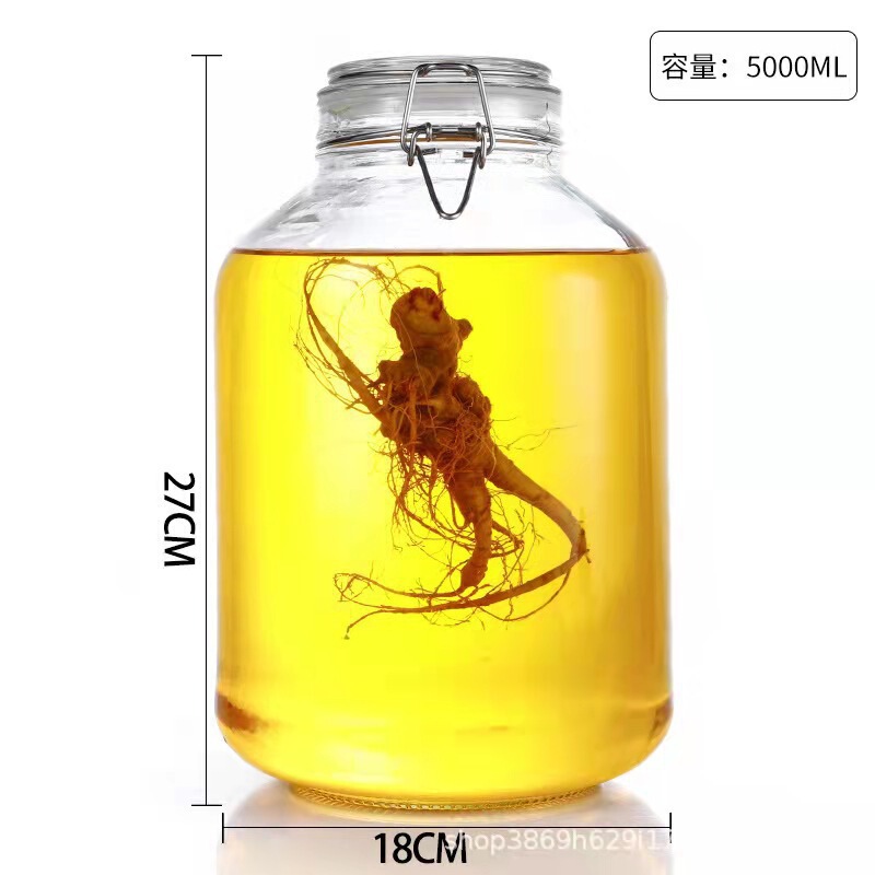 スポット卸売ガラスバックル保存瓶密封ワインピクルス瓶ガラス保存瓶茶保存瓶|undefined