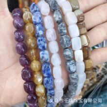 8x12mm�����Ȼʯ�������L�������鴮���ֹ�diy�Ʒ��������l