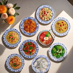 ディザトーンメーカー卸売り樹脂グルメ冷蔵庫に青花磁器料理系磁気吸引を貼って、創作文を作って東北料理を作ります。