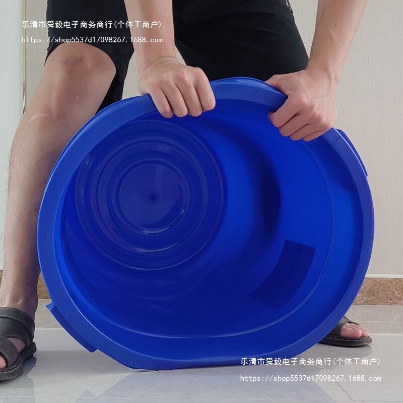 蓋付き大型厚みのあるプラスチック製水バケツ、100L120L食品グレードの水貯蔵バケツ、大型白いバケツ、ゴミプラスチック|undefined