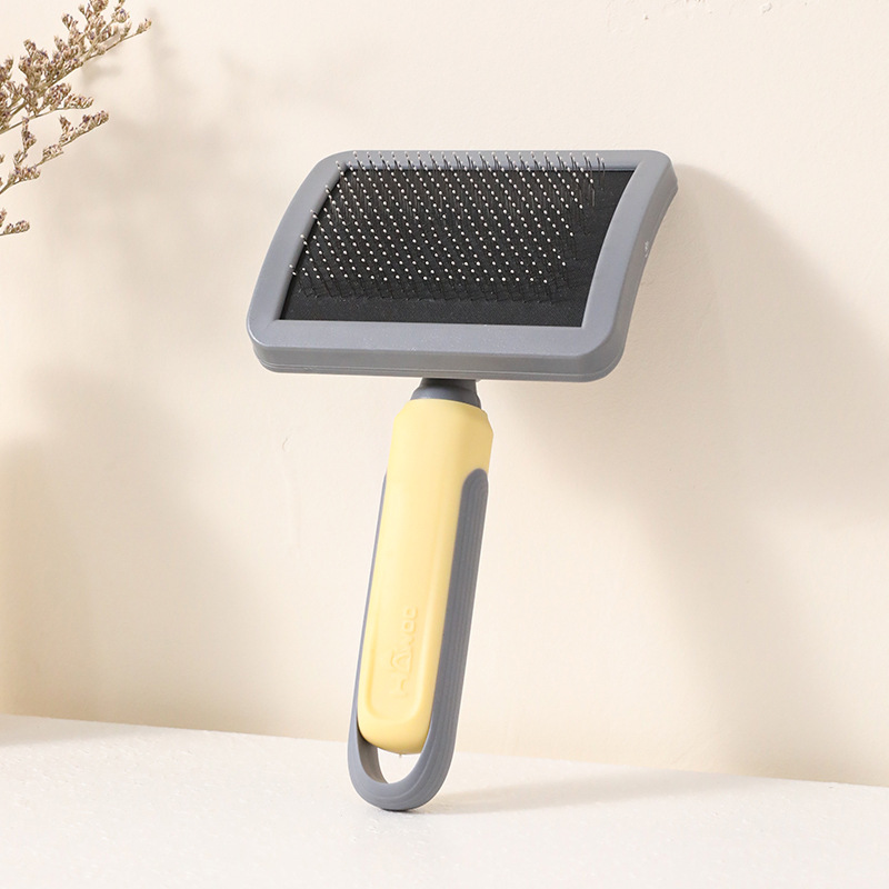 Pein de gato para mascotas curva cojín de aire aguja pein de gato flojo para eliminar el pelo flotante artefacto mágico para perros para abrir nudos pein de gato limpiador de pelo